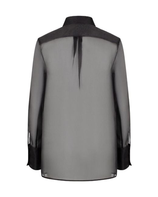 Fabiana Filippi Gray Long-Sleeved Shirt