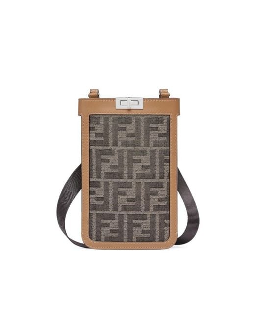 Fendi Multicolor Fabric Phone Case for men