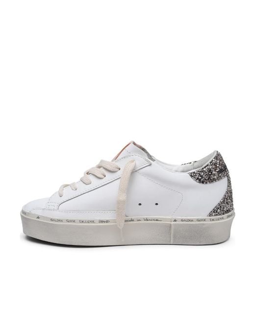 Golden Goose Deluxe Brand White 'Hi Star Classic' Leather Sneakers