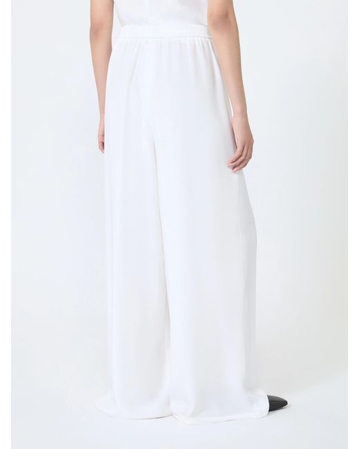 Max Mara White Volonta Wide Leg Trousers