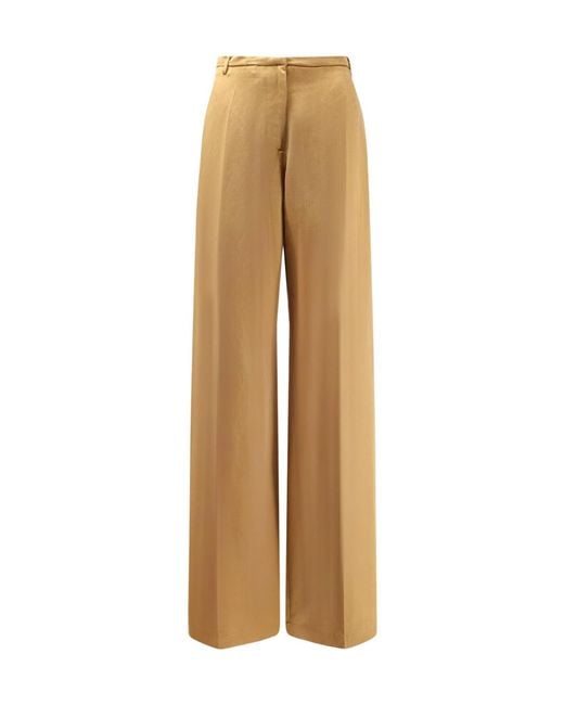 Alysi Natural Wide-Leg Pants