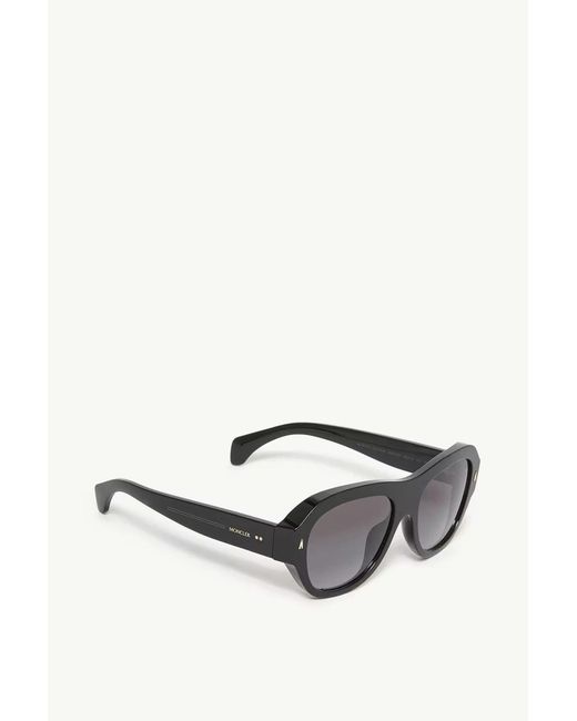 Moncler Black Elevane Rectangluar Sunglasses for men