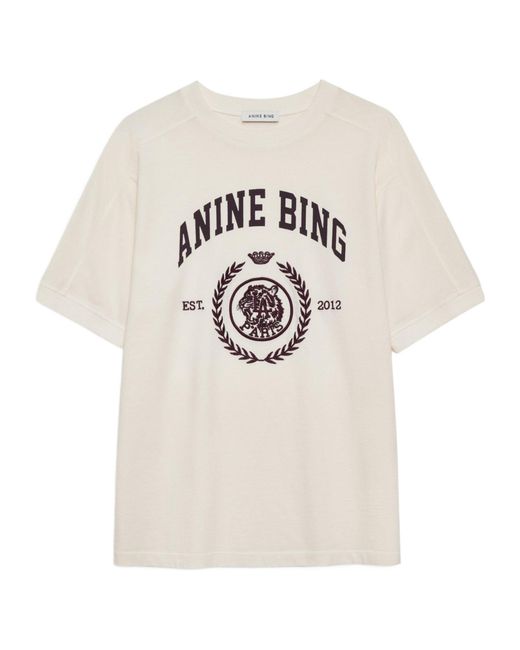 Anine Bing White Jaylin T-Shirt