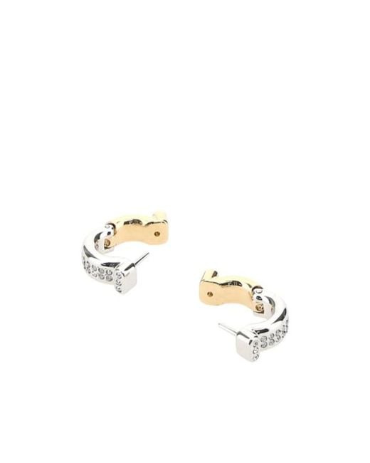 Ferragamo Metallic Ferragamo Gancini Embellished Earrings
