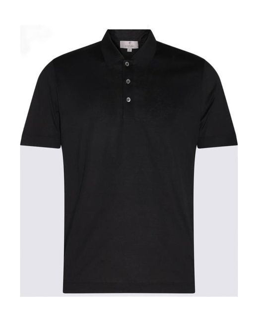 Canali Black Logo T-Shirt for men