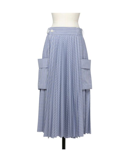 Sacai Blue Belt Loop Skirt