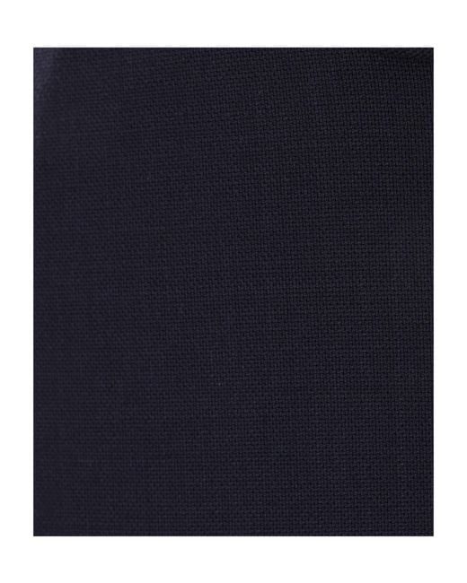 Chloé Blue Belt Loop Wool Bell Bottoms