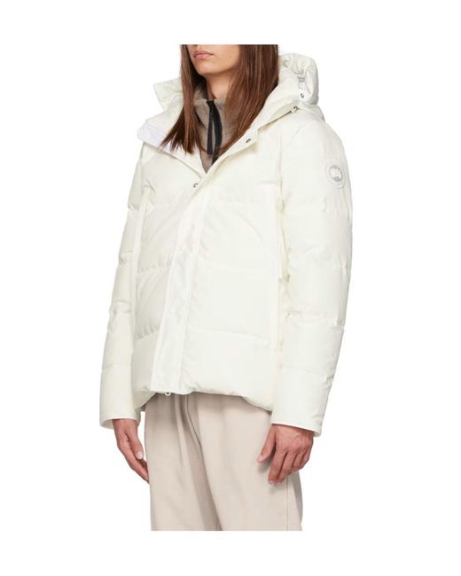 Canada Goose White Humanature Wyndham Down Jacket for men