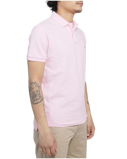 Polo Ralph Lauren Pink Short-Sleeve Polo Shirt for men