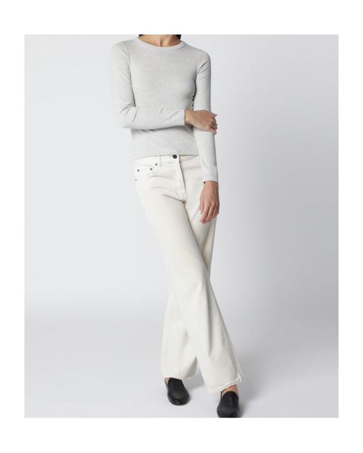 Flore Flore Gray Long-Sleeved T-Shirt