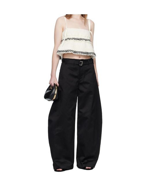 Sacai Black Round Bag