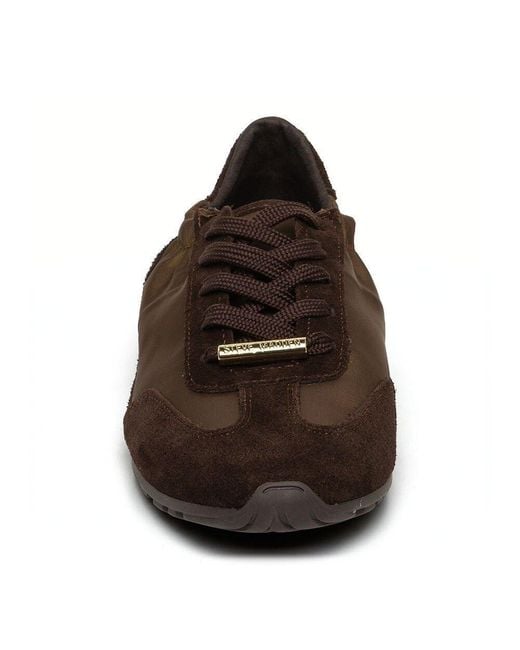 Steve Madden Brown Color Blocked Lowtop Trainers