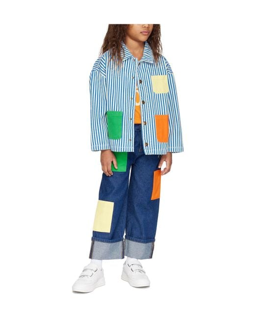 Bobo Choses Blue Striped Denim Jacket