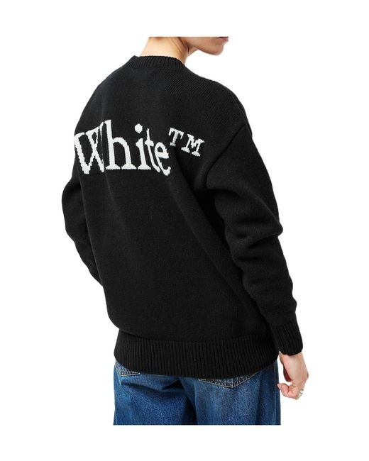 Off-White c/o Virgil Abloh Black Logo Crew Neck Jumper