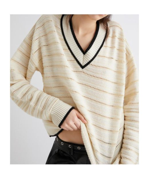 Marella Natural Wool And Cotton Sweater