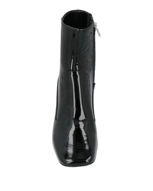 DIESEL Black Simple Leather Ankle Boots