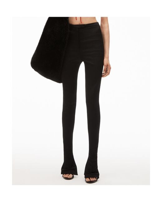 Alexander Wang Black Side-Slit Trousers