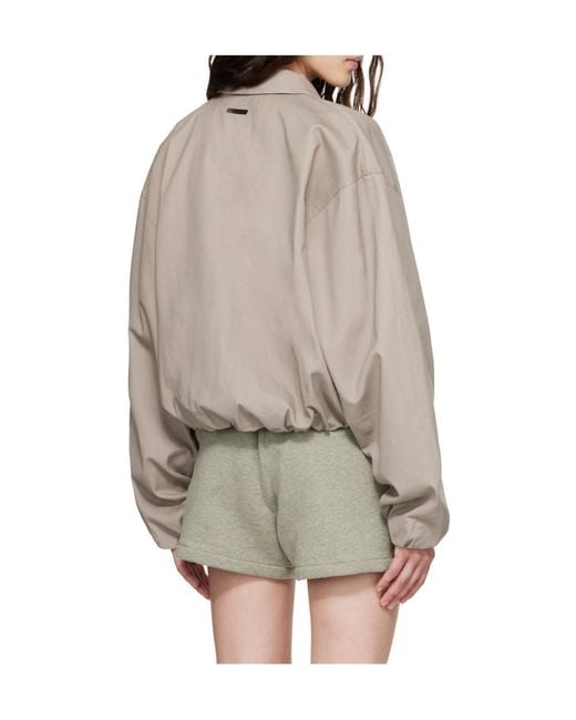 Fear Of God Brown Full Zip Work Jacket