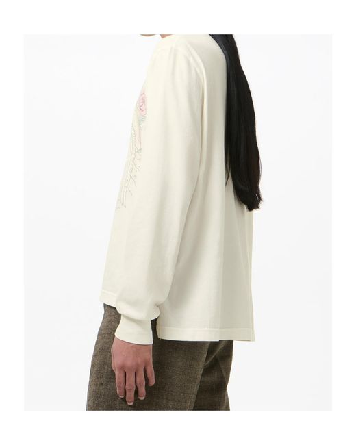 Our Legacy White Cruise Printed Long-Sleeve T-Shirt for men