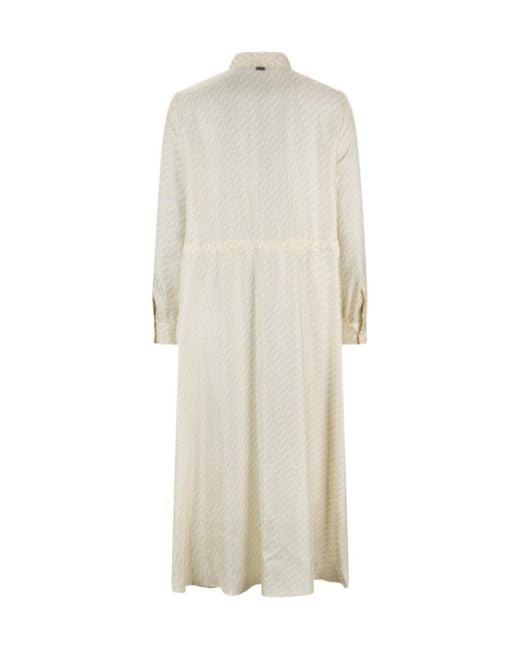 Herno Natural Long-Sleeved Dress