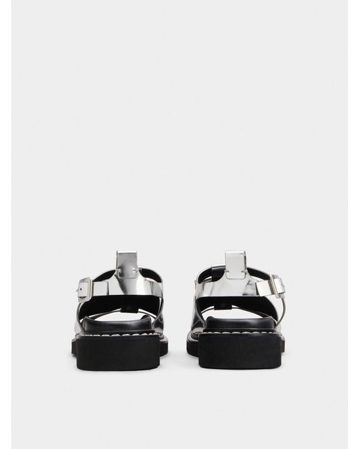 Roger Vivier Multicolor Open-Toed Round Head Sandals