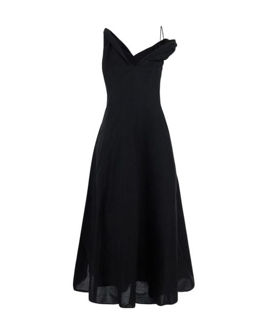 Rohe Black Draped Dress