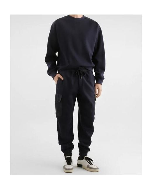 Dolce & Gabbana Blue Cotton-Blend Double-Faced Sweatshirt for men