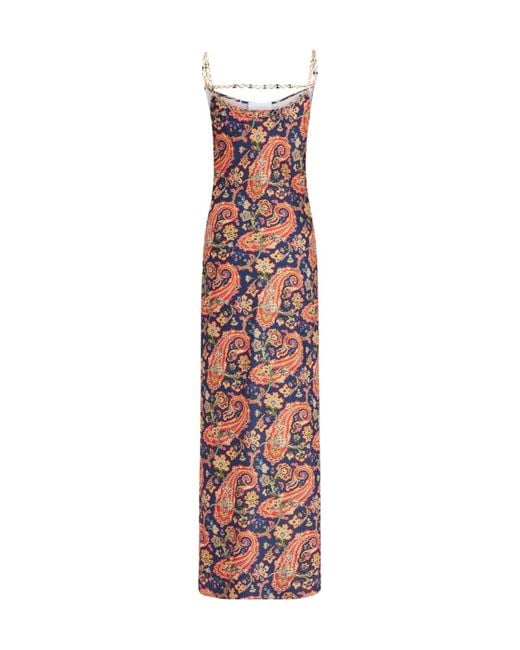 Rabanne White Paisley Nuisette Sleeveless Dress