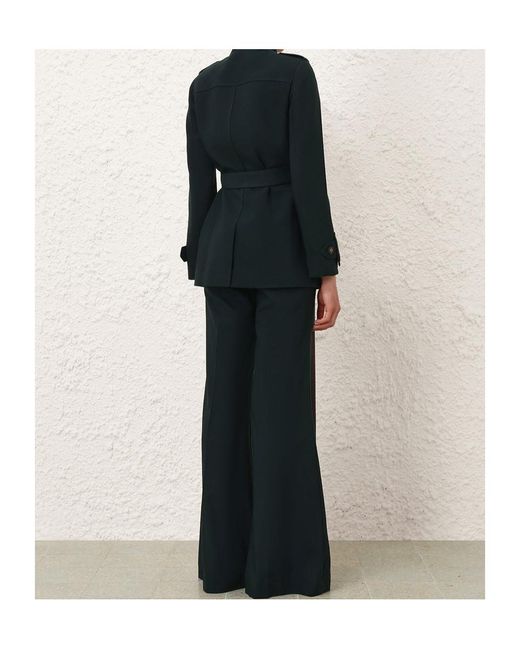 Zimmermann Black Long-Sleeve Casual Jacket