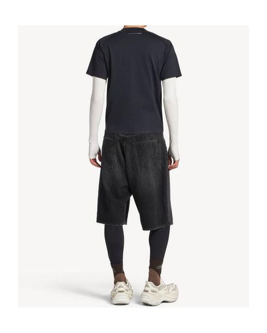 Balenciaga Blue Techwear Crewneck T-Shirt for men