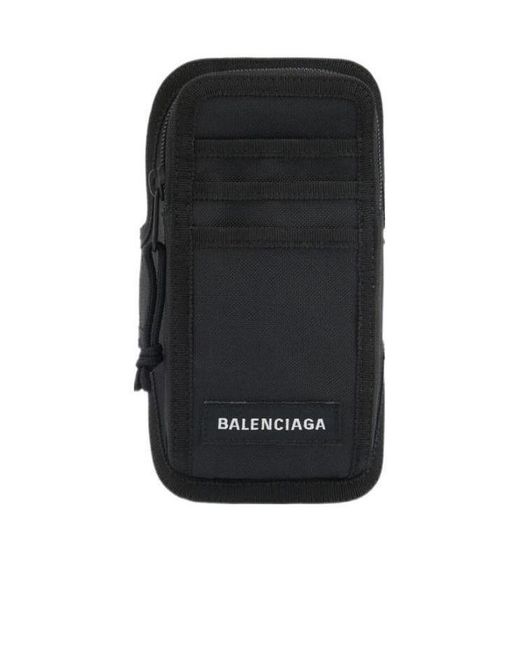 Balenciaga Black Explorer Arm Phone Holder for men