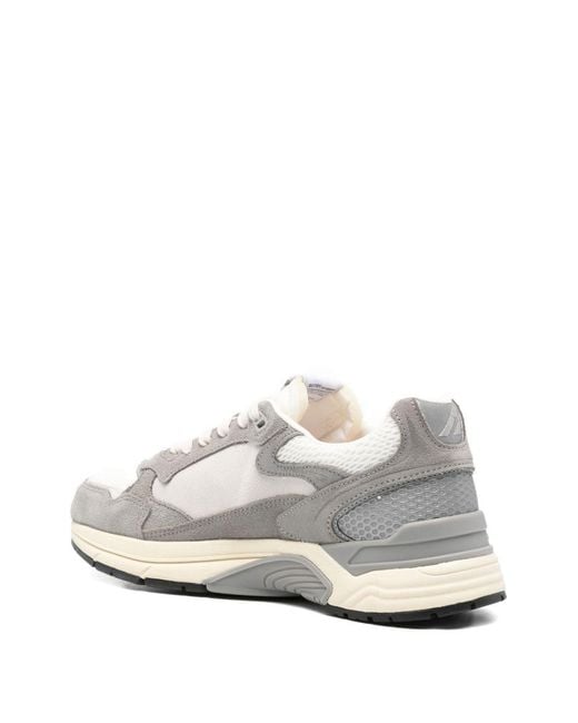 Autry White Hyperway Low-Top Sneakers for men