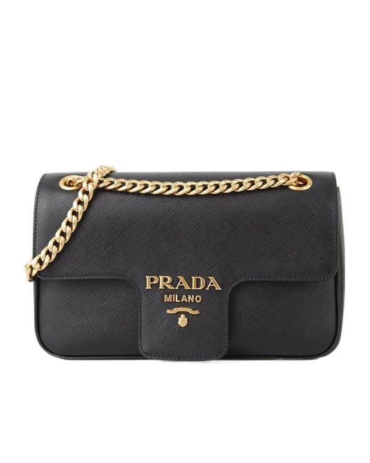 Prada Black Logo Shoulder Bag