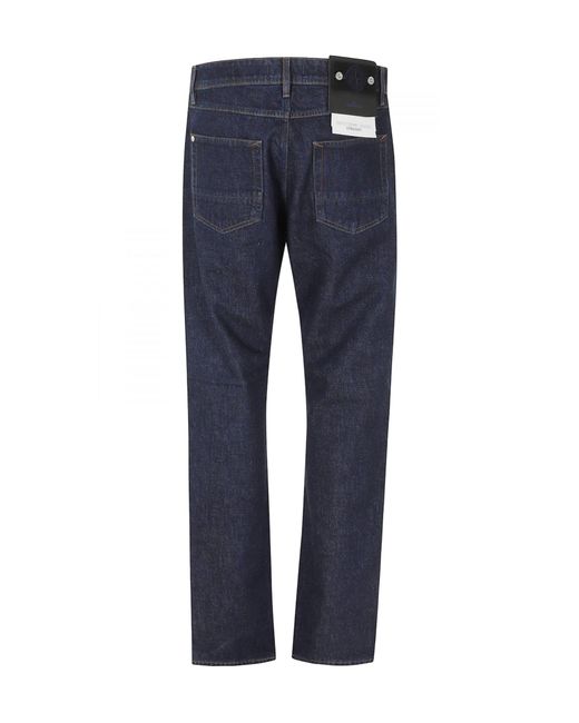 Stone Island Blue Straight Leg Jeans for men