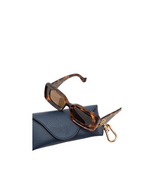 Loewe Blue Rectangle-Frame Sunglasses