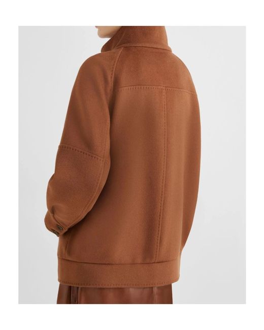 Marella Brown Cashmere-Blend Jacket