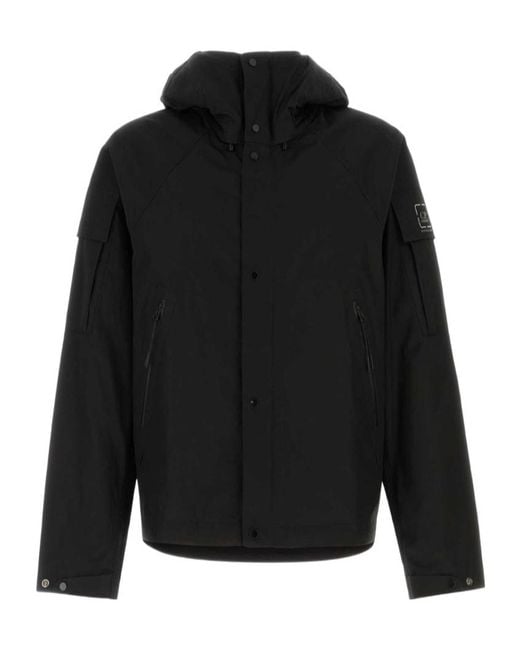 C P Company Black Metropolis Hyst Hooded Jacket for men