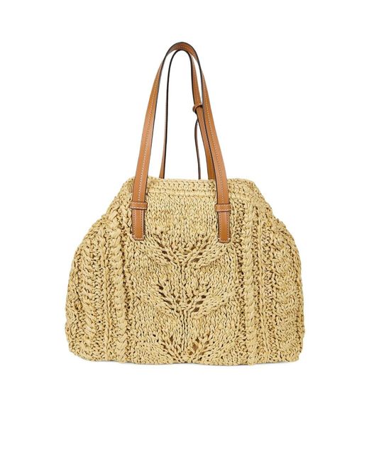 Ermanno Scervino Metallic Woven Handbag