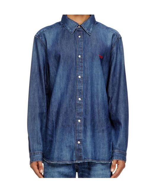 DIESEL Blue D-Simply Denim Shirt for men