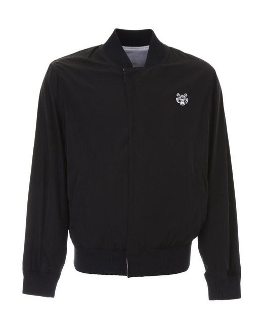 KENZO Black Double-Sided Pilot Casual Jacket for men