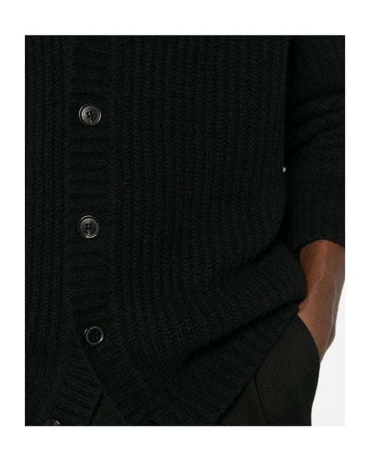 Roberto Collina Black Long-Sleeved Sweater for men