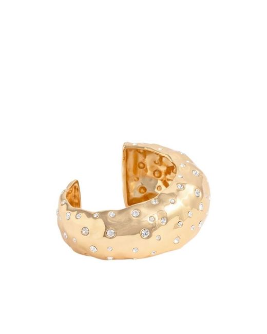 Self-Portrait Metallic Mottled Crystal Bangle