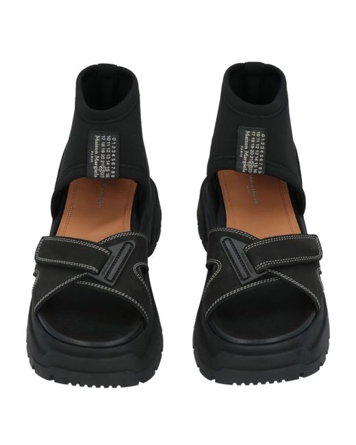 Maison Margiela Black Solid Color Sandals
