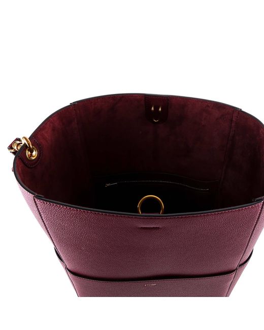 Céline Red Logo Handbag