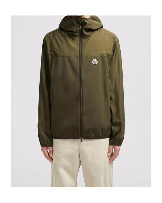 Moncler Green Kona Zip-Up Windbreaker for men