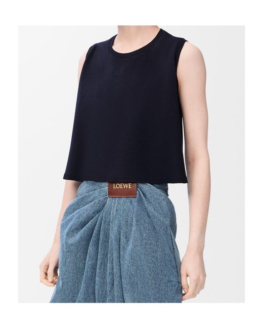 Loewe Blue Sleeveless Jumper