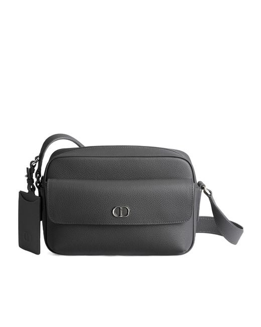Dior Black Cd Icon Zipped Messenger Bag for men