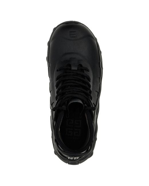 Givenchy Black Bogs Lace-Up Ankle Boots for men