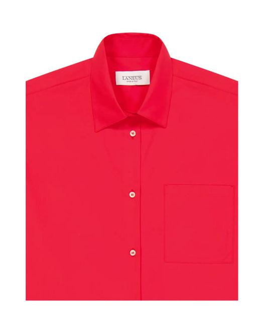 Laneus Red Button-Up Shirt