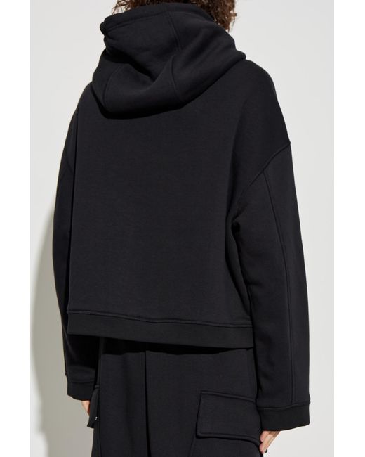 DSquared² Black Hooded Ribbed Jacket for men